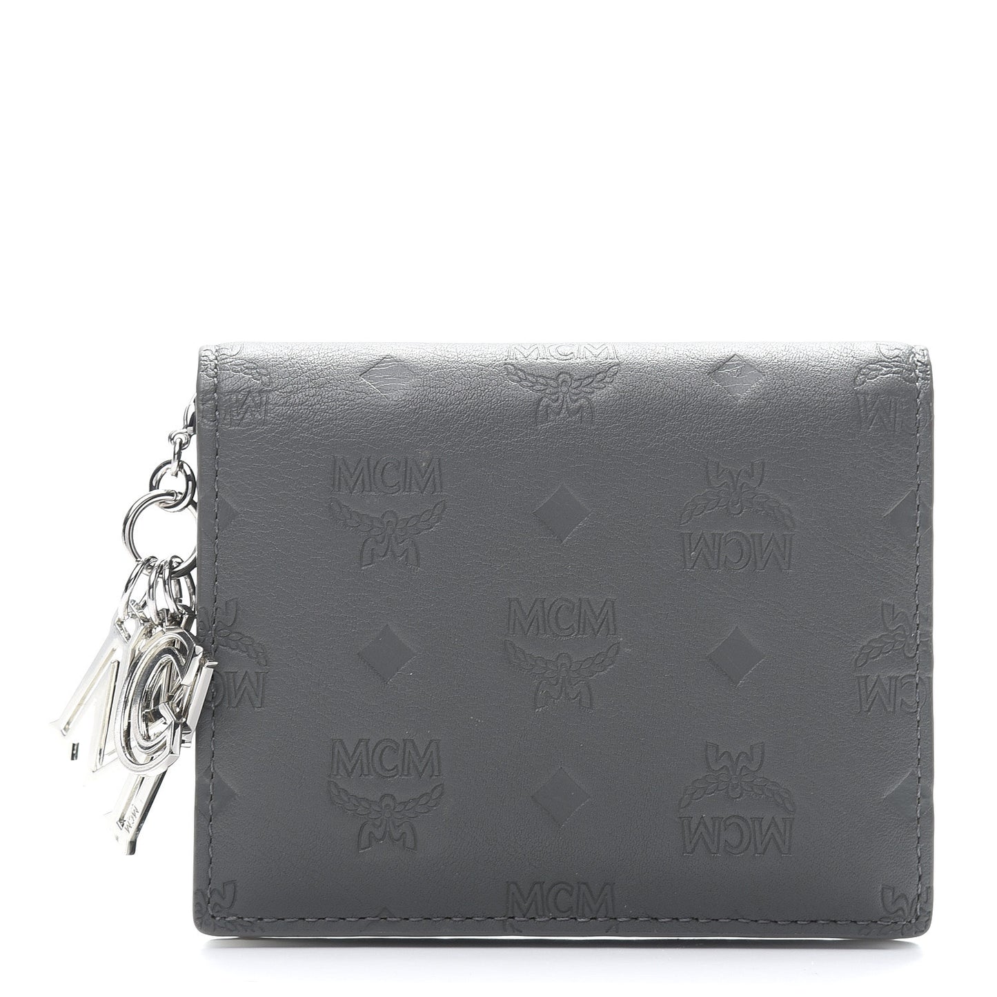 Calfskin Ottomar Monogram Bi-Fold Wallet Charcoal