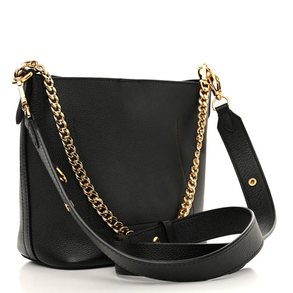 Louis Vuitton Calfskin Lock and Walk Bucket Black 3 of 12