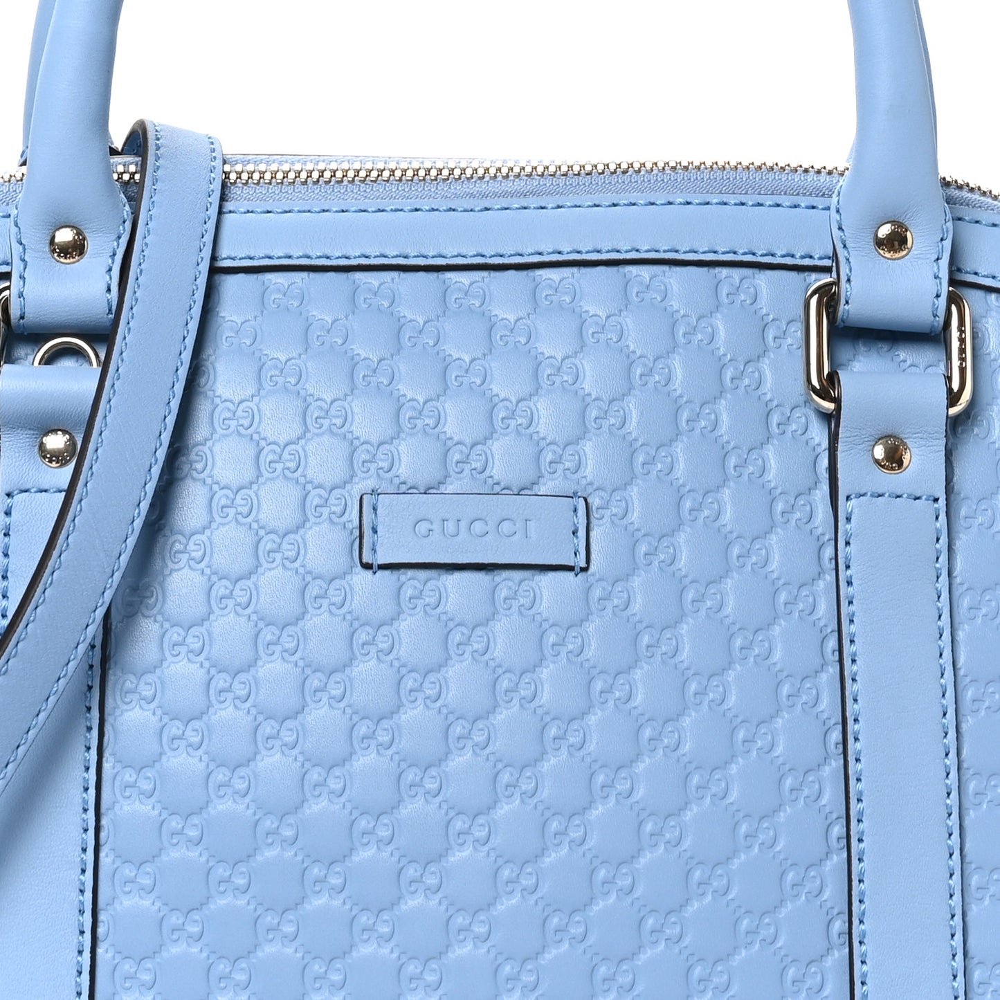 Microguccissima Medium Dome Bag Mineral Blue