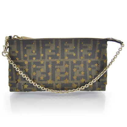 Fendi Zucca Spalmati Stars Pochette Tobacco 1 of 7