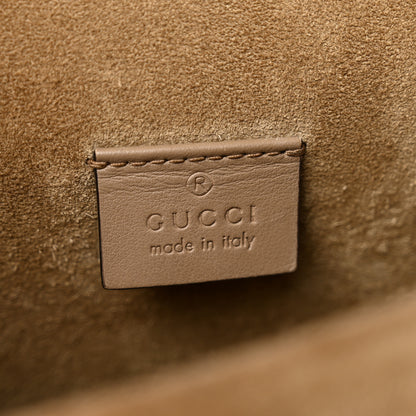Gucci GG Supreme Monogram Suede Crystal Small Dionysus Shoulder Bag Beige Ebony Taupe 5 of 8