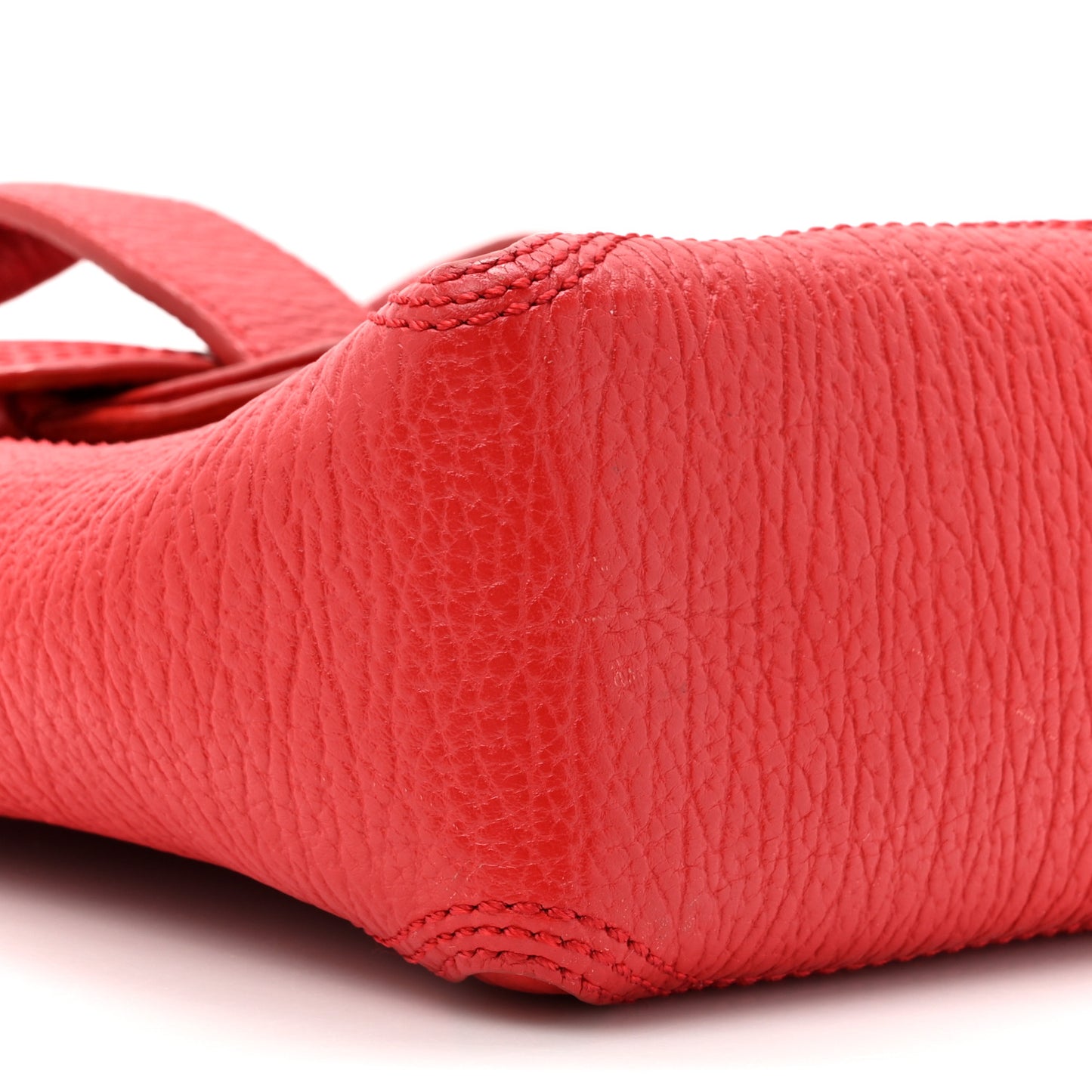 Textured Calfskin Mini Pashli Satchel Red