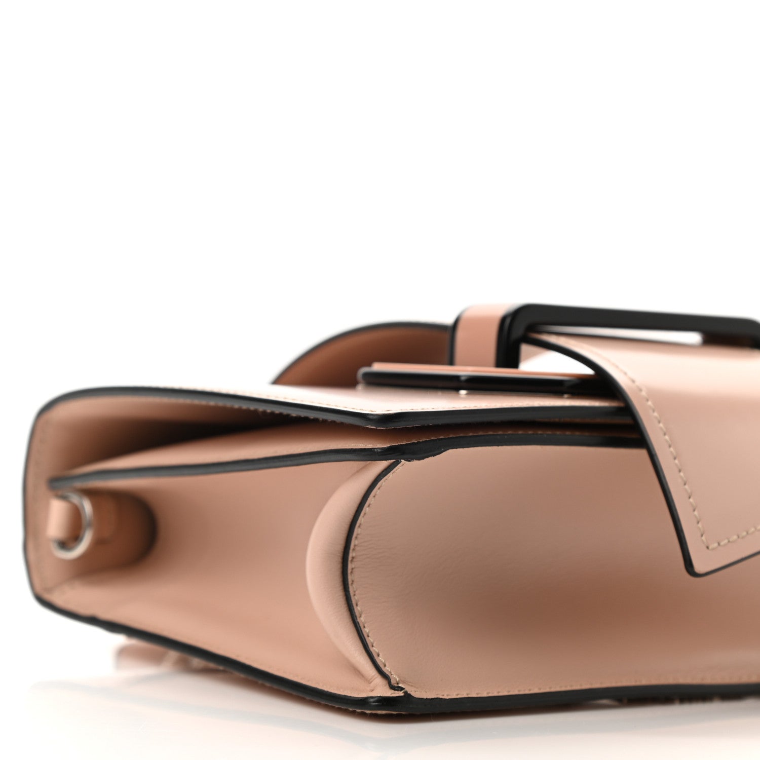 Prada Spazzolato Soft Calfskin Plex Ribbon Bag Pesco 8 of 9