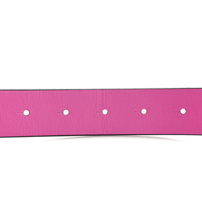 Valentino Garavani Glossy Calfskin Lacquer Monochrome VLogo 30mm Belt S 95 38 Pink PP 4 of 5