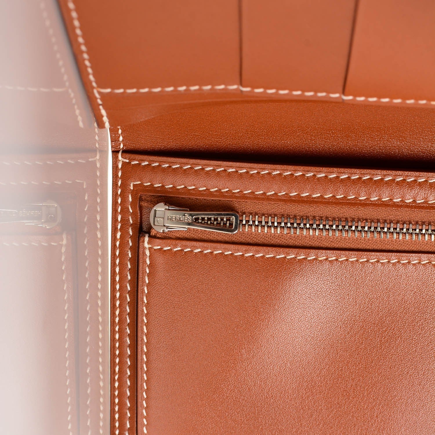 Hermes Tadelakt Bearn Gusset Wallet Fauve 7 of 9