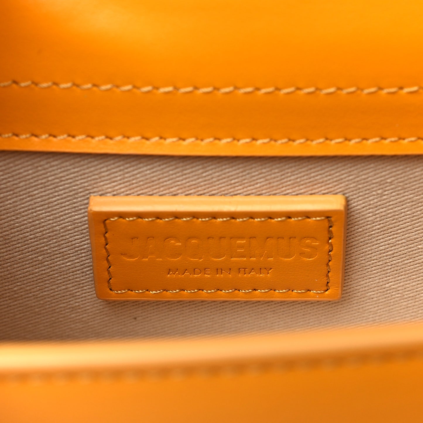 Smooth Calfskin Le Bambino Dark Orange