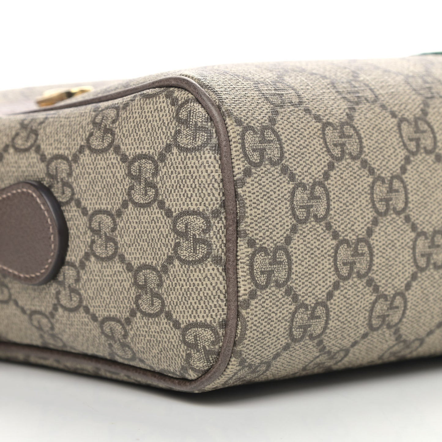 GG Supreme Monogram Web Small Ophidia Shoulder Bag Brown