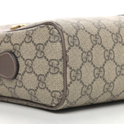 Gucci GG Supreme Monogram Web Small Ophidia Shoulder Bag Brown 8 of 9