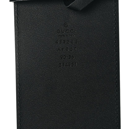 Gucci Calfskin Double G Wide Belt 90 36 Black 4 of 4