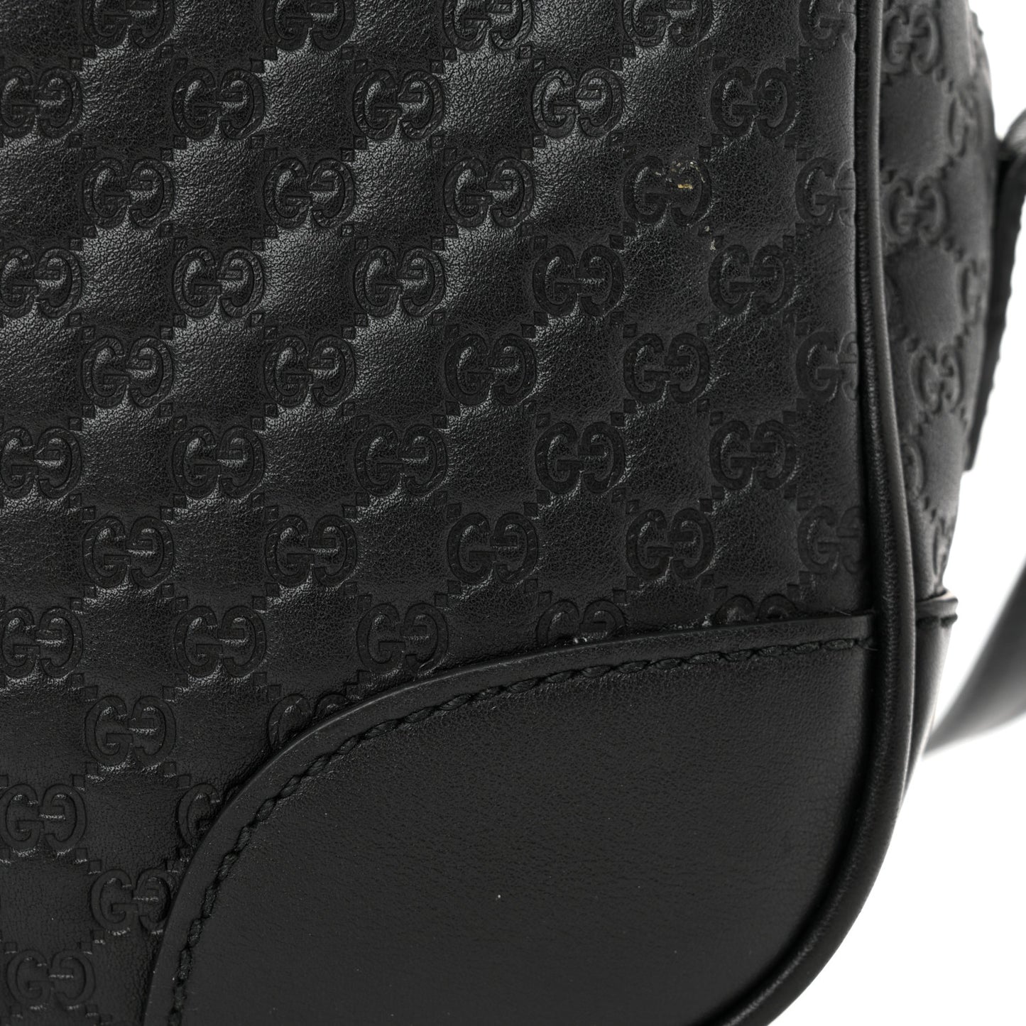 Microguccissima Mini Bree Messenger Bag Black