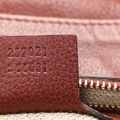 Gucci Monogram Medium Marrakech Hobo Red 7 of 15