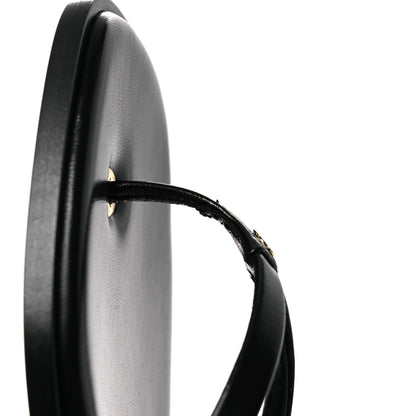Chanel Goatskin CC Times Square Thong Sandals 37 Black 11 of 12