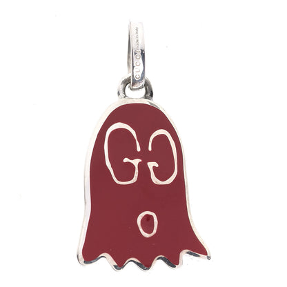 Gucci Sterling Silver Enamel GucciGhost Ghost Pendant Red 1 of 5