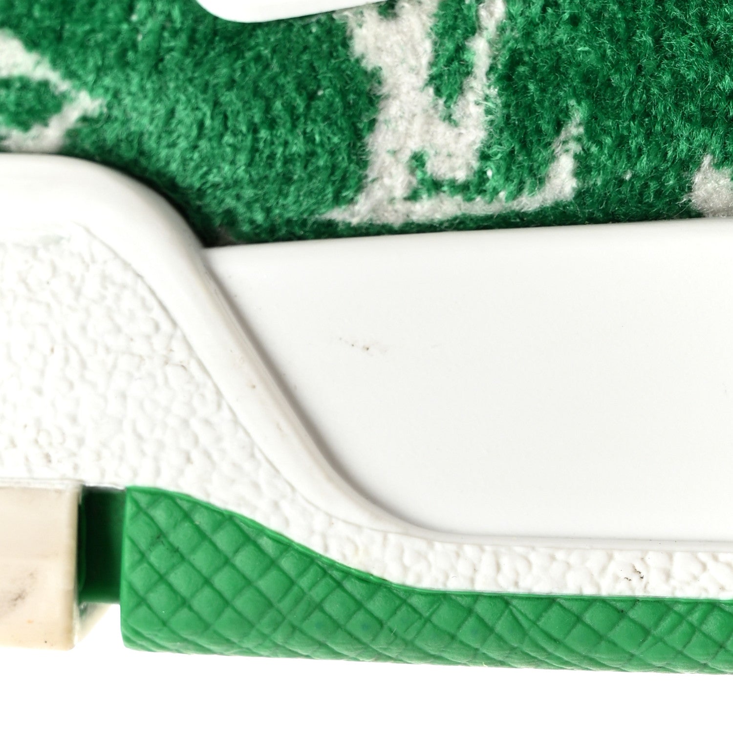 Louis Vuitton Jacquard Velvet Monogram Mens LV Trainer Sneakers 7 Vert 11 of 13