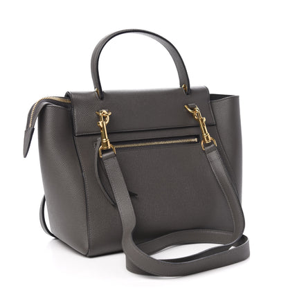 Celine Grained Calfskin Micro Belt Bag Grey 3 of 12