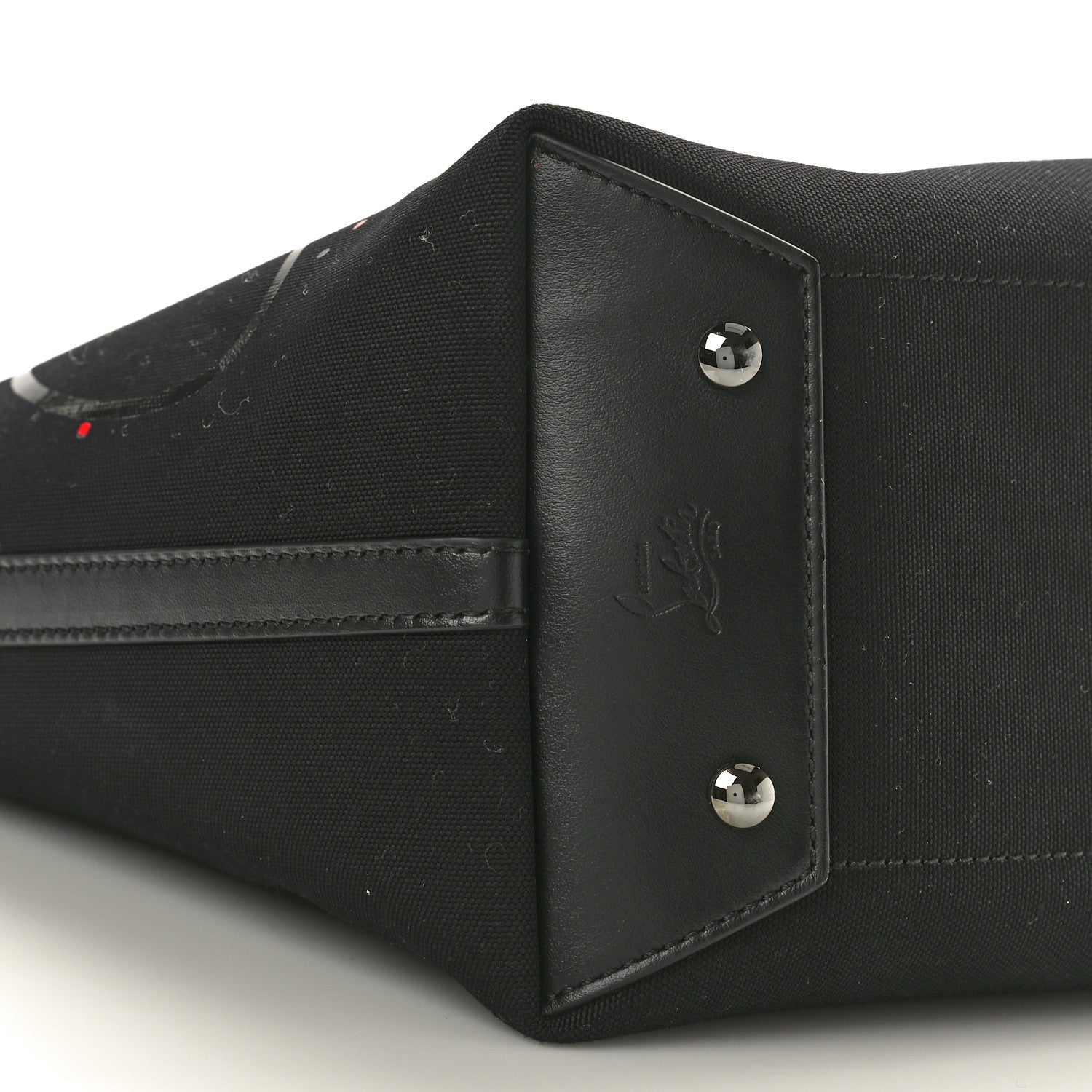 Christian Louboutin Canvas Small Frangibus Tote Black 8 of 9