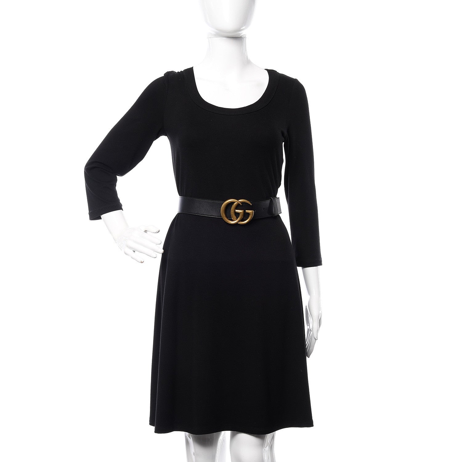 Gucci Calfskin Double G 40mm Belt 90 36 Black 2 of 6