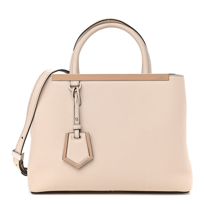Fendi Vitello Dolce Century Petite 2Jours Tote Camelia Ghiaccio 2 of 18