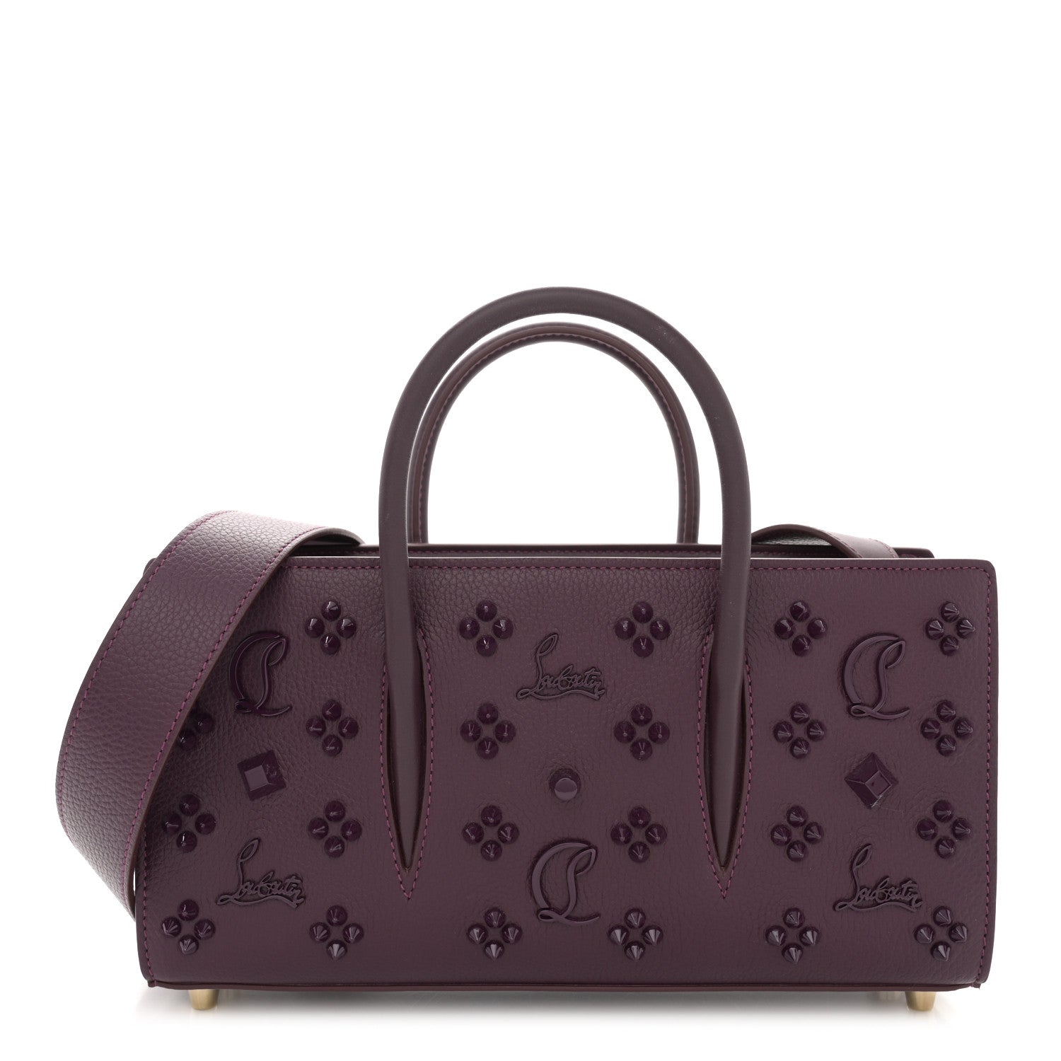 Christian Louboutin Calfskin Spikes Loubinthesky Paloma Merlot 1 of 10