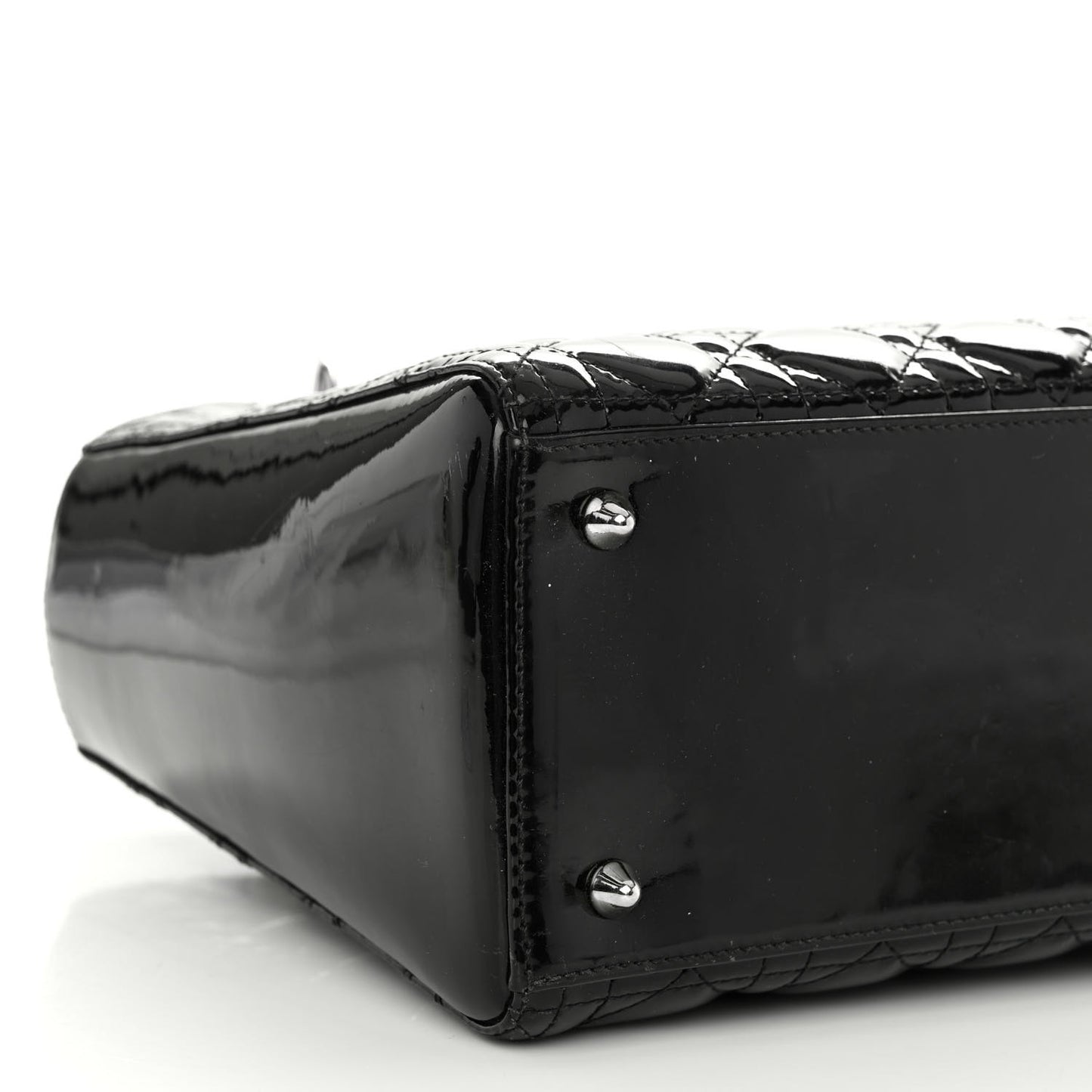 Patent Cannage Medium Lady Dior Black