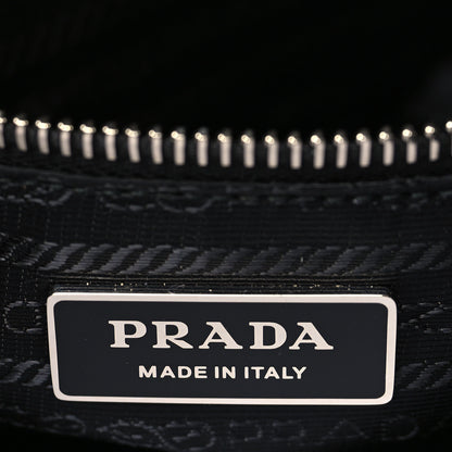 Prada Spazzolato Medium Re-Edition 1995 Double Handle Handbag Black 6 of 8