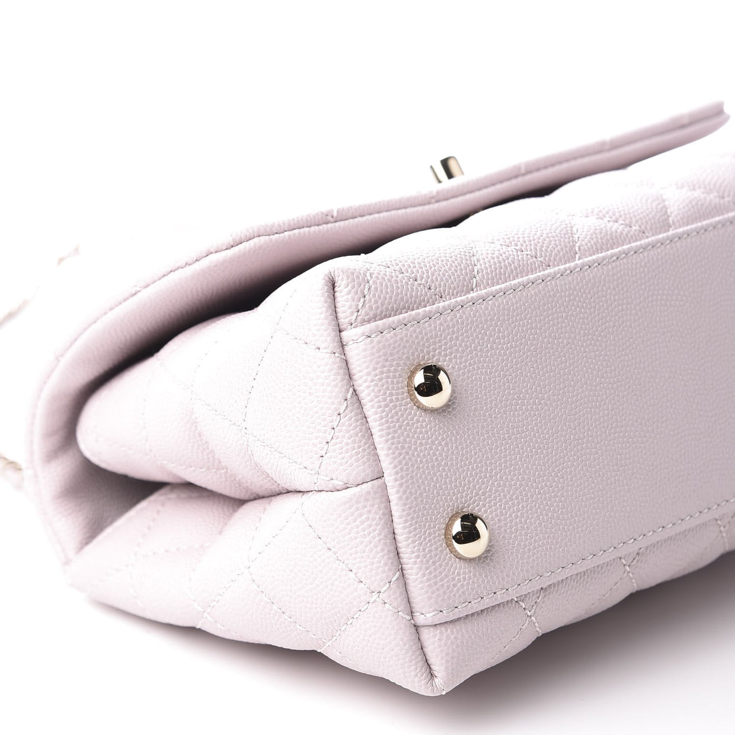 Caviar Quilted Mini Coco Handle Flap Lilas Lilac