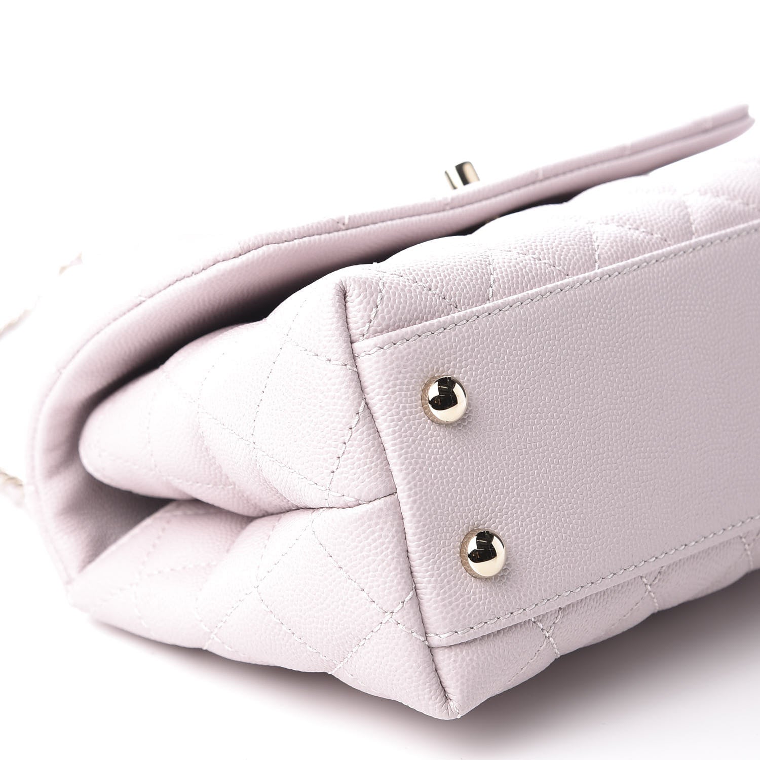 Chanel Caviar Quilted Mini Coco Handle Flap Lilas Lilac 7 of 10