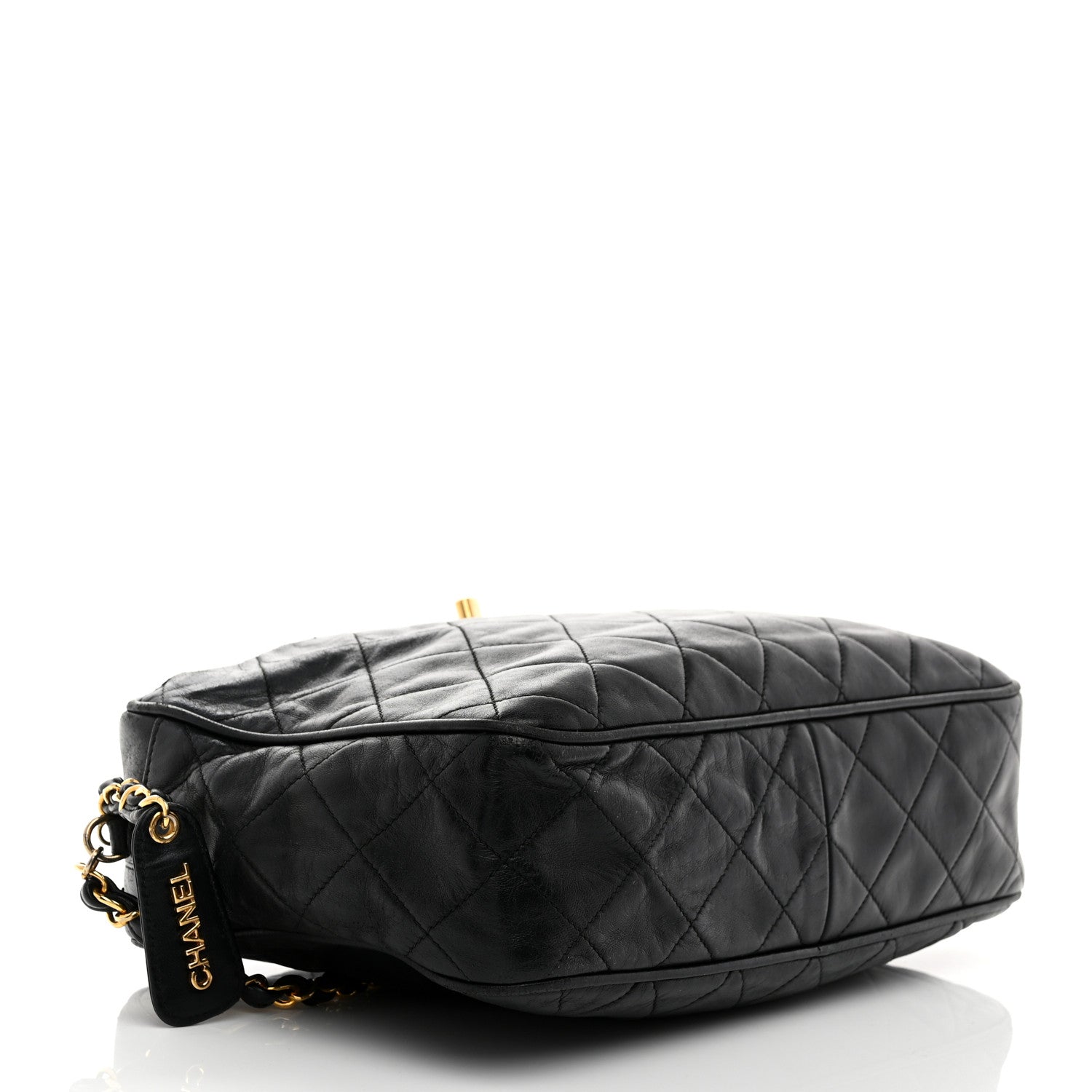 Chanel Lambskin Quilted Camera Case Black 4 of 11