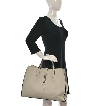 Gucci Soft Calfskin Medium Jackie Top Handle Bag Antique White 2 of 14