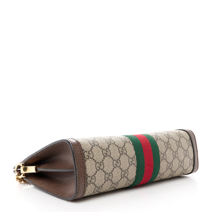 Gucci GG Supreme Monogram Web Small Ophidia Chain Shoulder Bag Brown 4 of 11