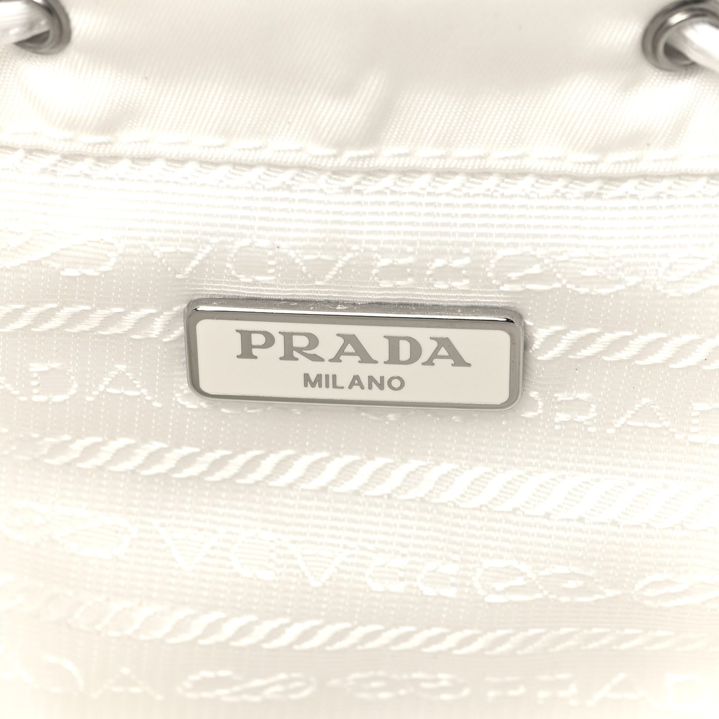 Nylon Vela Mini Crossbody Backpack White