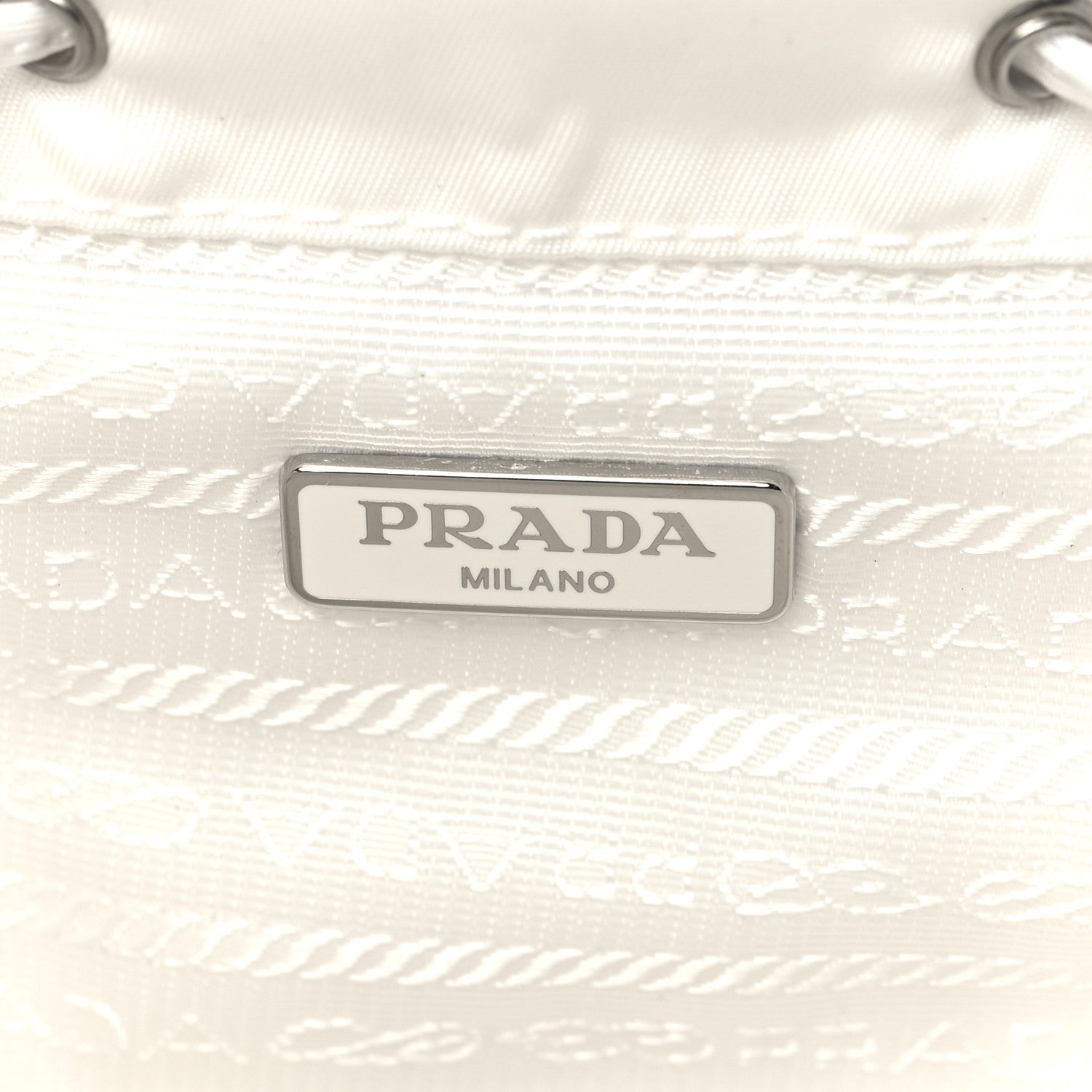 Prada Nylon Vela Mini Crossbody Backpack White 6 of 12