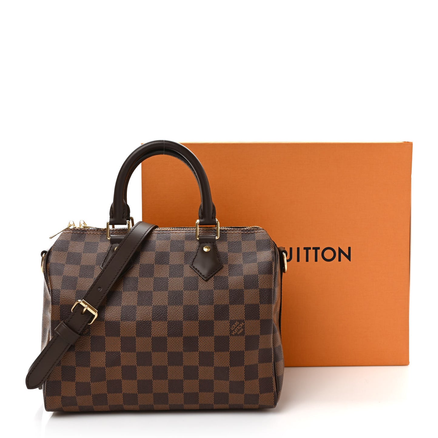 Damier Ebene Speedy Bandouliere 25