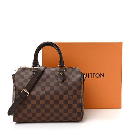 Louis Vuitton Damier Ebene Speedy Bandouliere 25 9 of 9