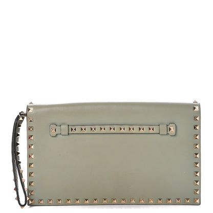 Valentino Garavani Nappa Rockstud Wristlet Clutch Green Tea Sorbet 1 of 12