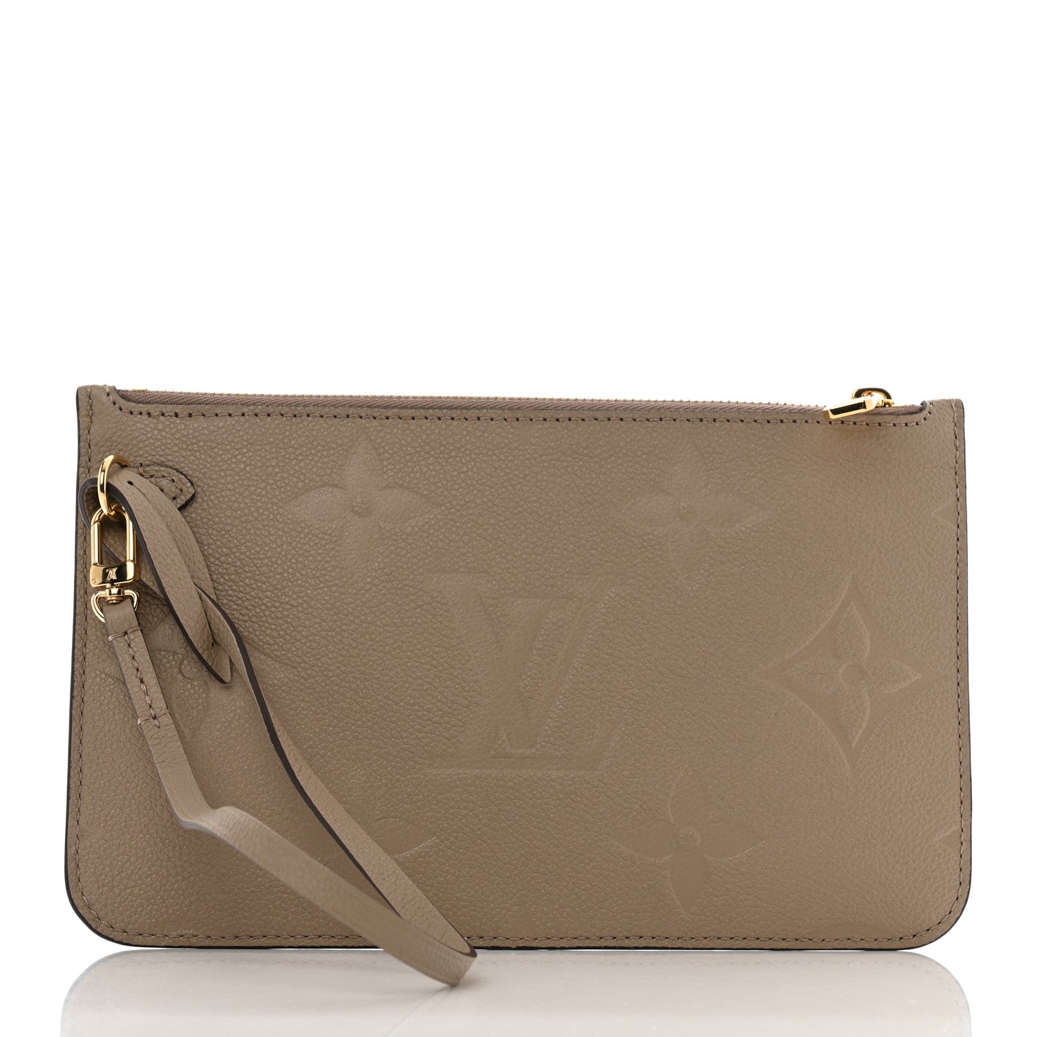 Louis Vuitton Empreinte Monogram Giant Neverfull MM Pochette Tourterelle 3 of 6