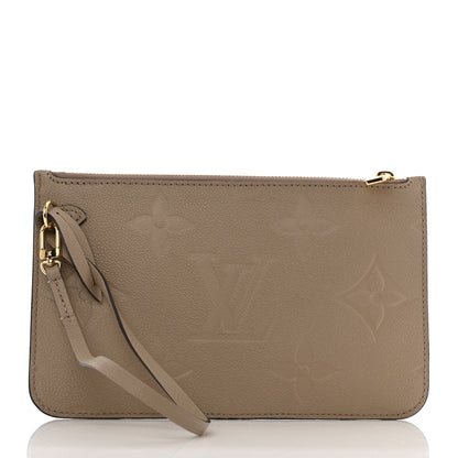 Louis Vuitton Empreinte Monogram Giant Neverfull MM Pochette Tourterelle 3 of 6