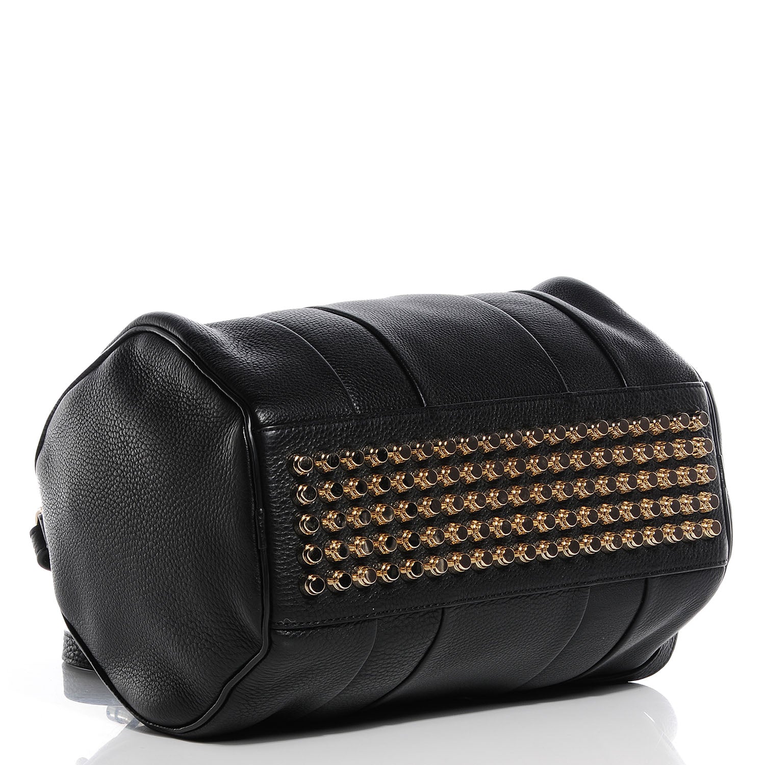 Alexander Wang Lambskin Rocco Duffel Black w Pale Gold Hardware 4 of 15