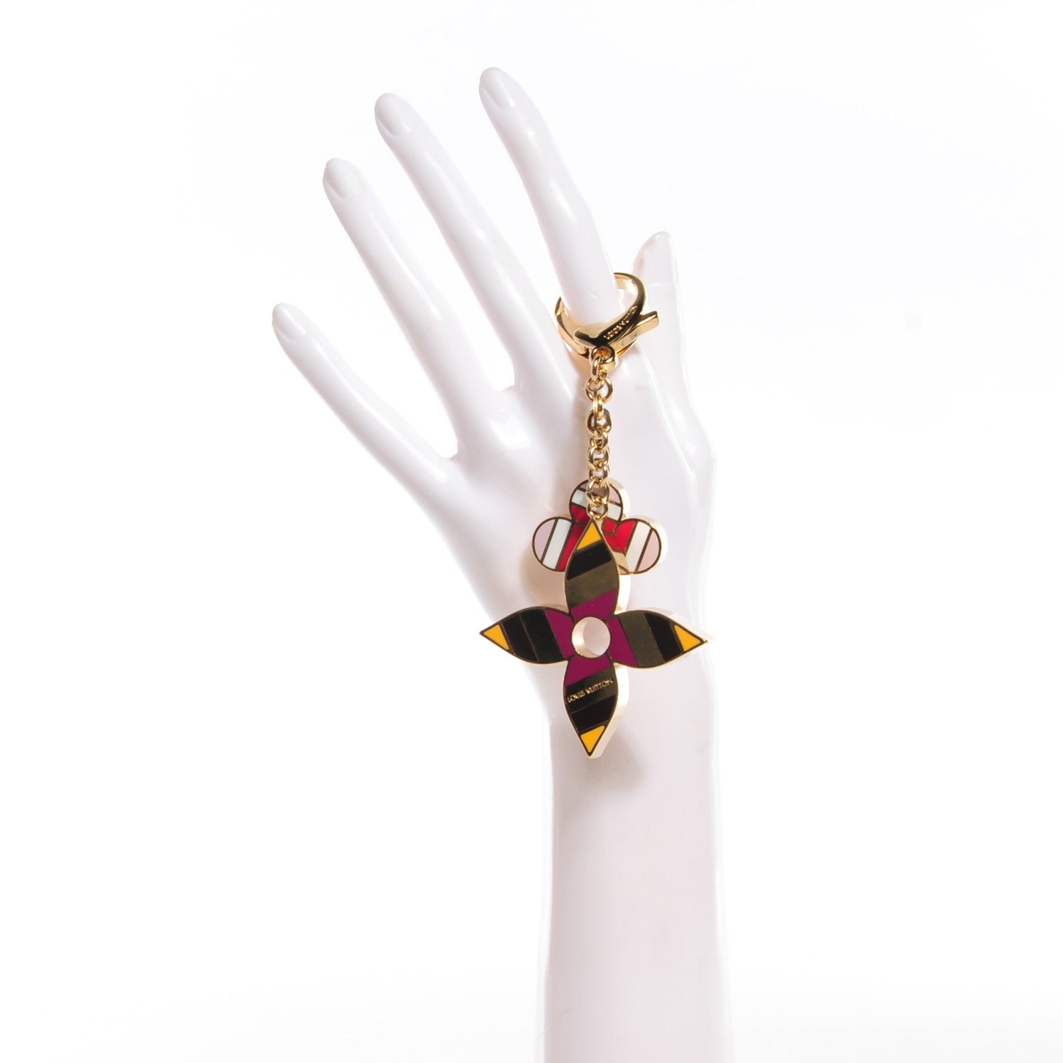 Louis Vuitton Enamel Pop Flowers Bag Charm 2 of 6