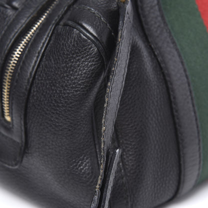 Gucci Calfskin Vintage Web Small Boston Black 20 of 21