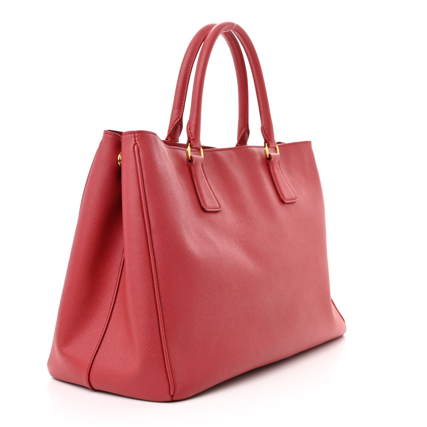 Prada Saffiano Lux Large Tote Fuoco 3 of 10
