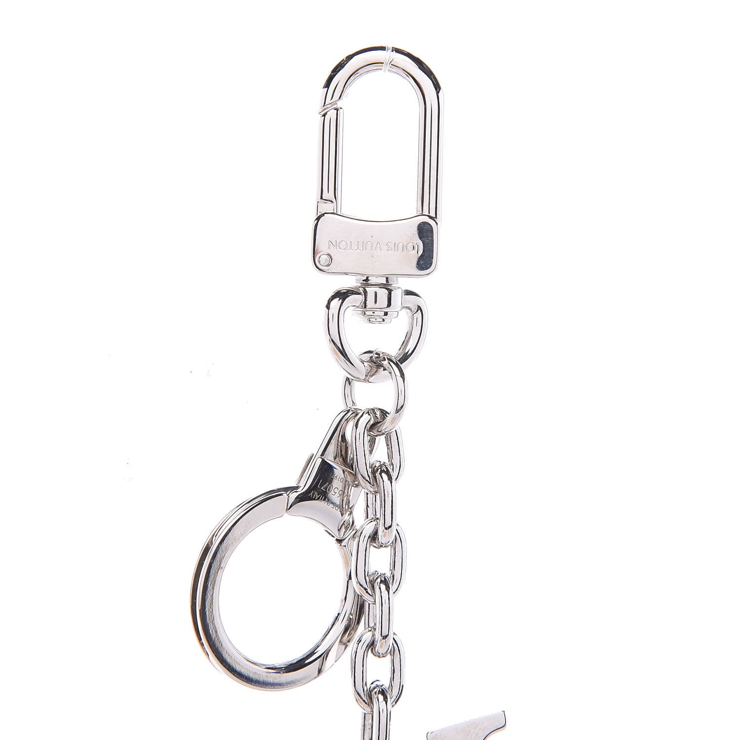 Louis Vuitton LV Facettes Bag Charm Key Holder Silver 2 of 3