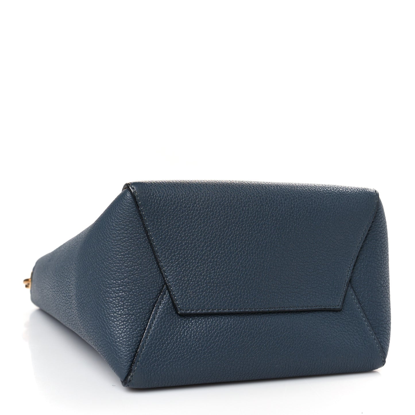 Soft Grained Calfskin Small Sangle Bucket Bag Blue