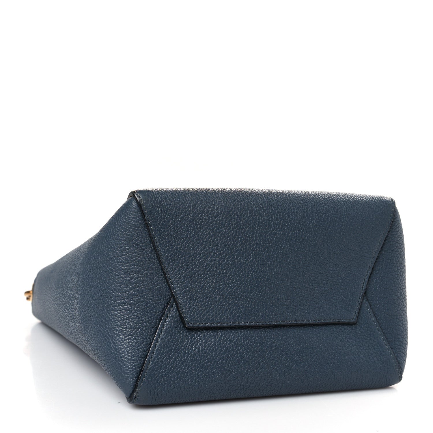 Celine Soft Grained Calfskin Small Sangle Bucket Bag Blue 4 of 8