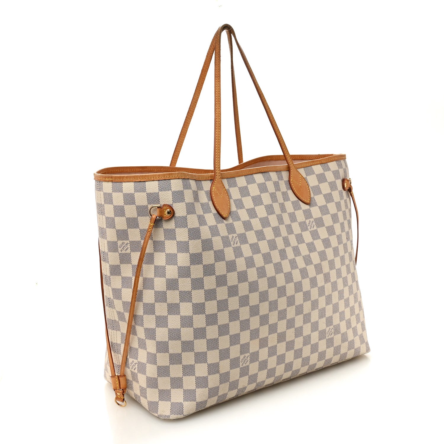 Louis Vuitton Damier Azur Neo Neverfull GM Rose Ballerine 4 of 16