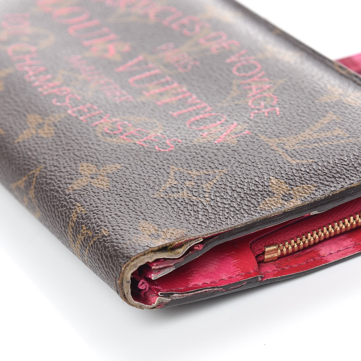 Louis Vuitton Monogram Articles de Voyage Ikat Insolite Wallet Rose Indien 9 of 9