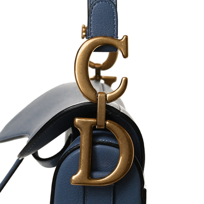 Christian Dior Calfskin Mini Saddle Bag Sky Blue 11 of 12