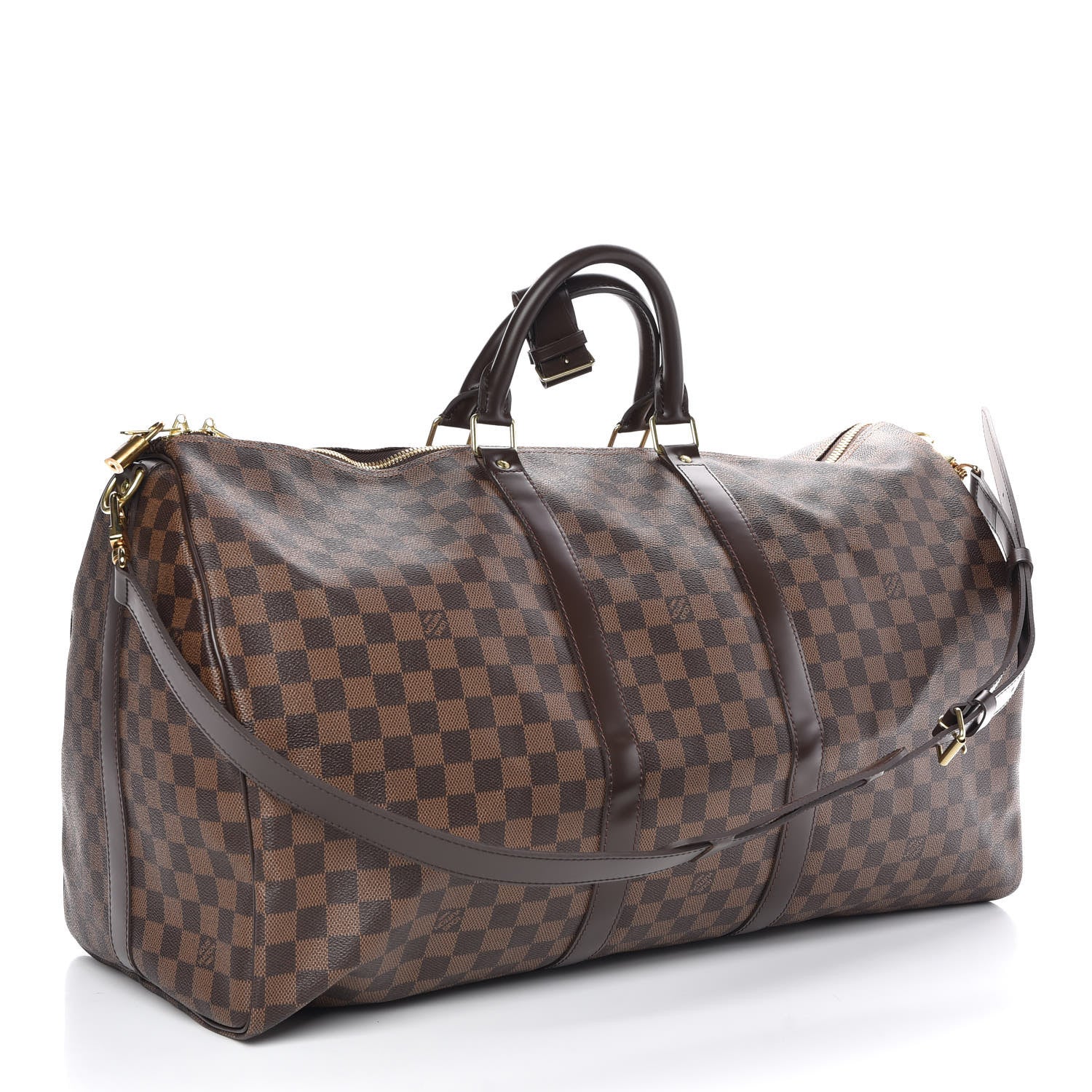 Louis Vuitton Damier Ebene Keepall Bandouliere 55 4 of 8