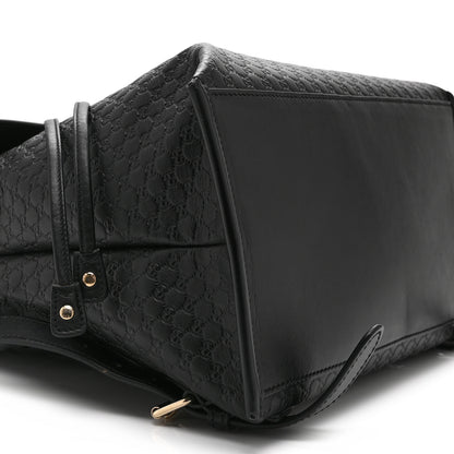 Gucci Microguccissima Drawstring Backpack Black 10 of 11