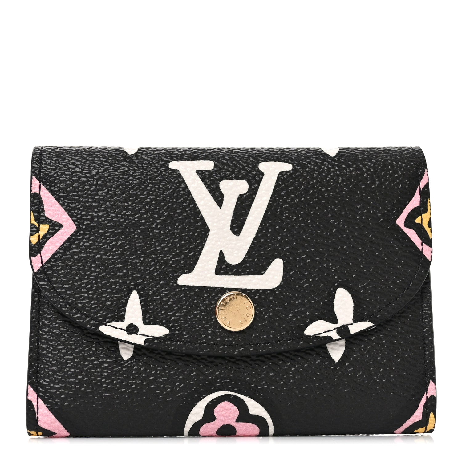 Louis Vuitton Monogram Giant Wild At Heart Rosalie Coin Purse Black 1 of 7